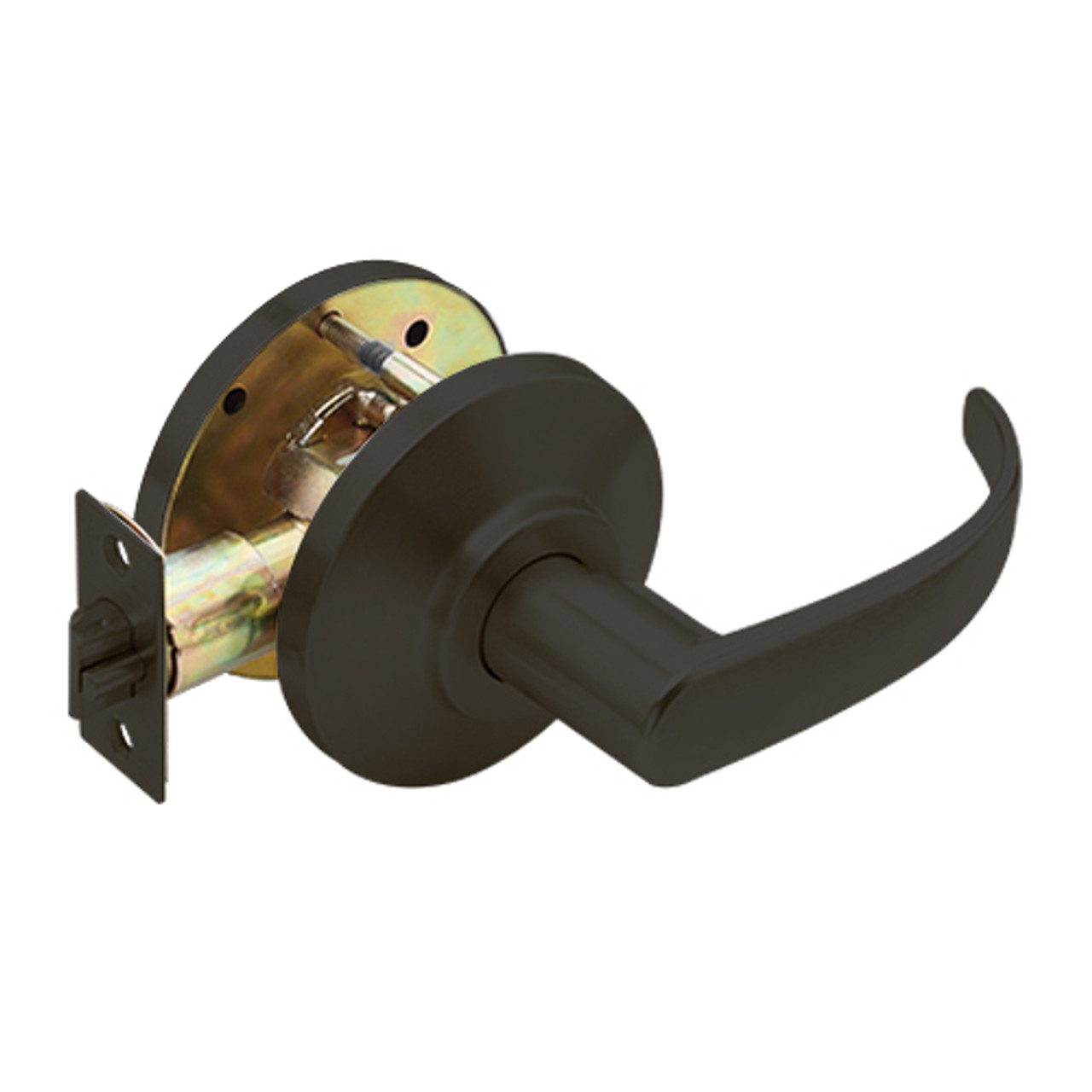 7KC20Y14DS3613 Best 7KC Series Exit Medium Duty Cylindrical Lever Locks with Curved Return Design in Oil Rubbed Bronze