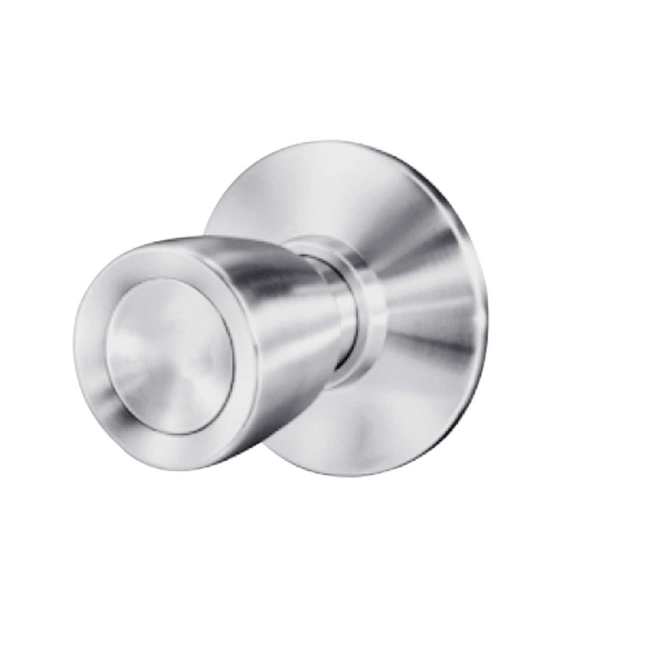 8K30N6DS3626 Best 8K Series Passage Heavy Duty Cylindrical Knob Locks with Tulip Style in Satin Chrome