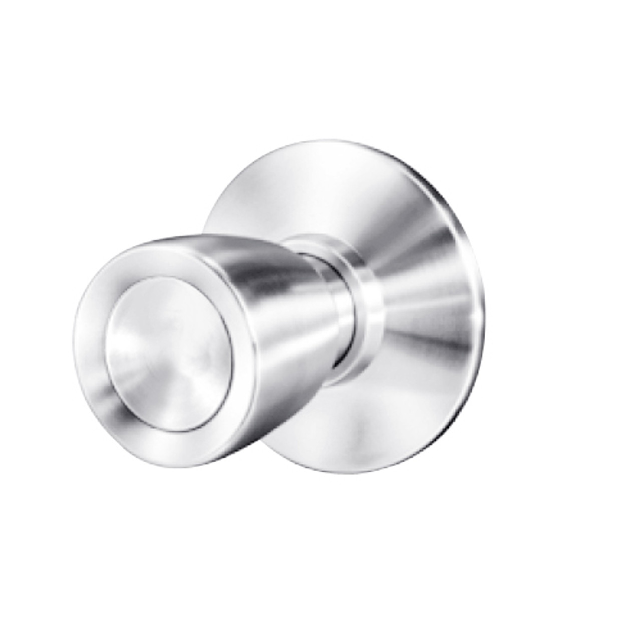 8K30L6DS3625 Best 8K Series Privacy Heavy Duty Cylindrical Knob Locks with Tulip Style in Bright Chrome
