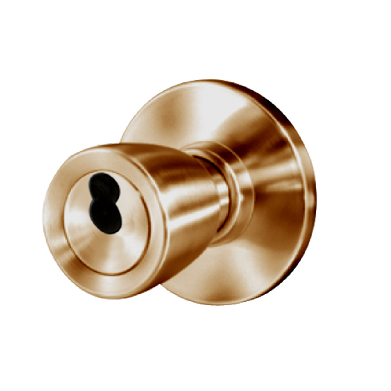 8K37AB6AS3612 Best 8K Series Entrance Heavy Duty Cylindrical Knob Locks with Tulip Style in Satin Bronze