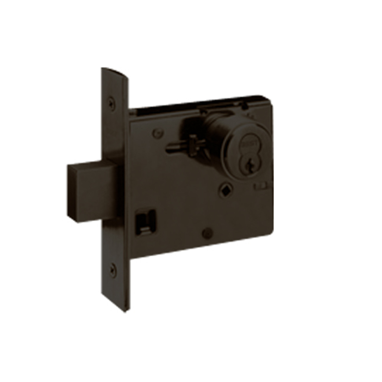 48H7L613 Best 48H Series Single Cylinder Mortise Deadlocks in Oil Rubbed Bronze