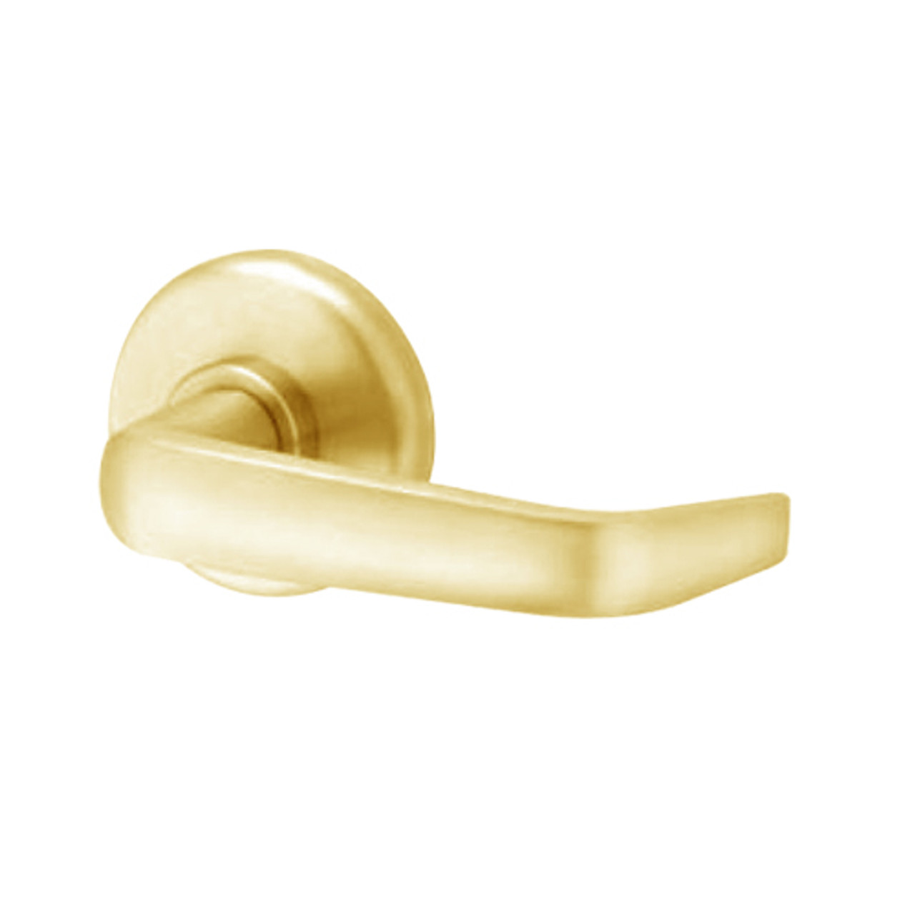 40HTKIS215H605 Best 40H Series Trim Kits Inside Lever w/ turn with Contour w/ Angle Return Style in Bright Brass