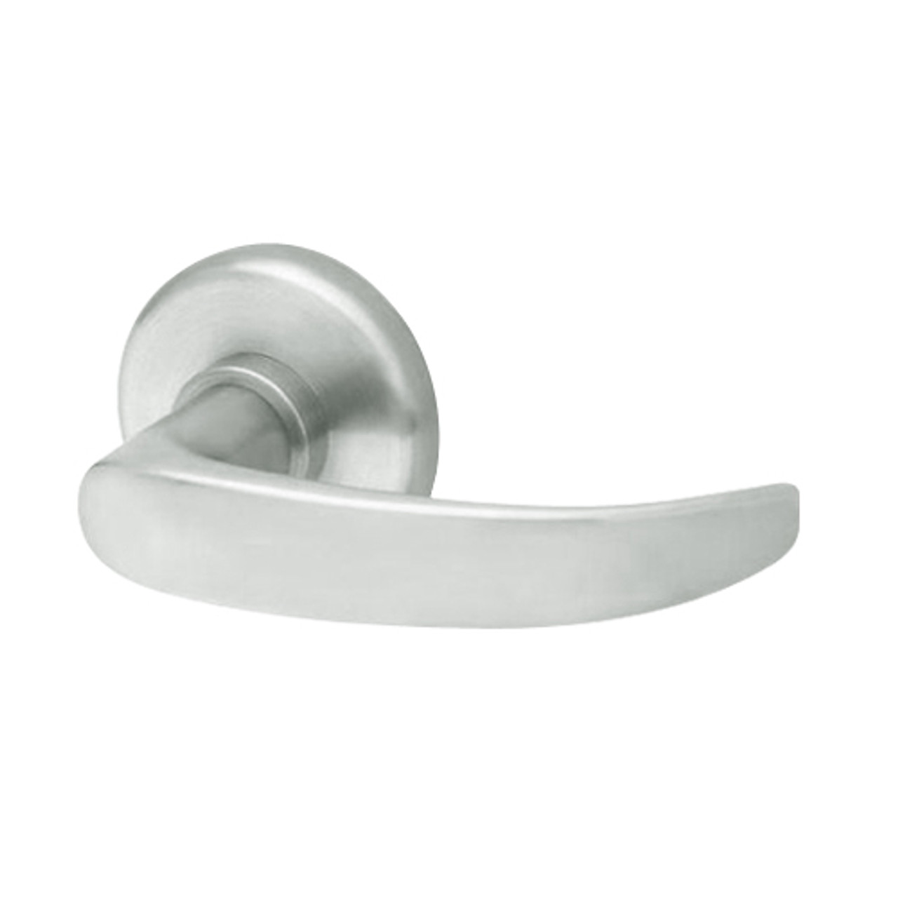 40HTKOS114R618 Best 40H Series Trim Kits Outside Lever Only with Curved Return Style in Bright Nickel
