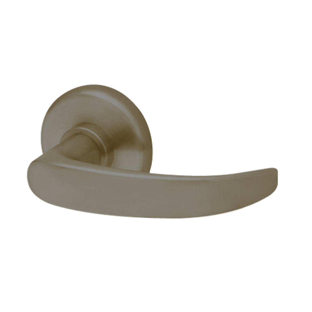 40HTKOS214S613 Best 40H Series Trim Kits Outside Lever w/ Cylinder with Curved Return Style in Oil Rubbed Bronze