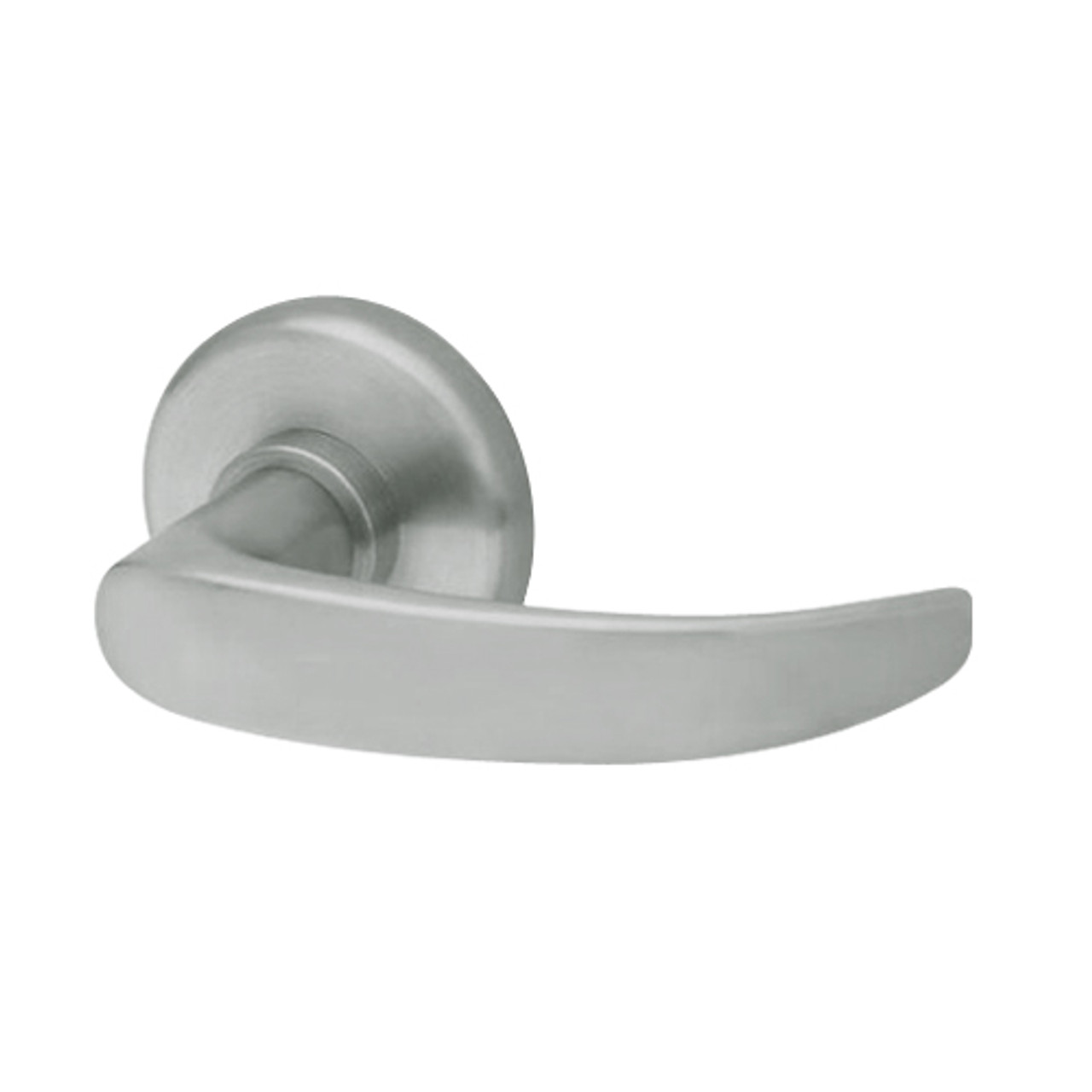 40HTKOS214S619 Best 40H Series Trim Kits Outside Lever w/ Cylinder with Curved Return Style in Satin Nickel