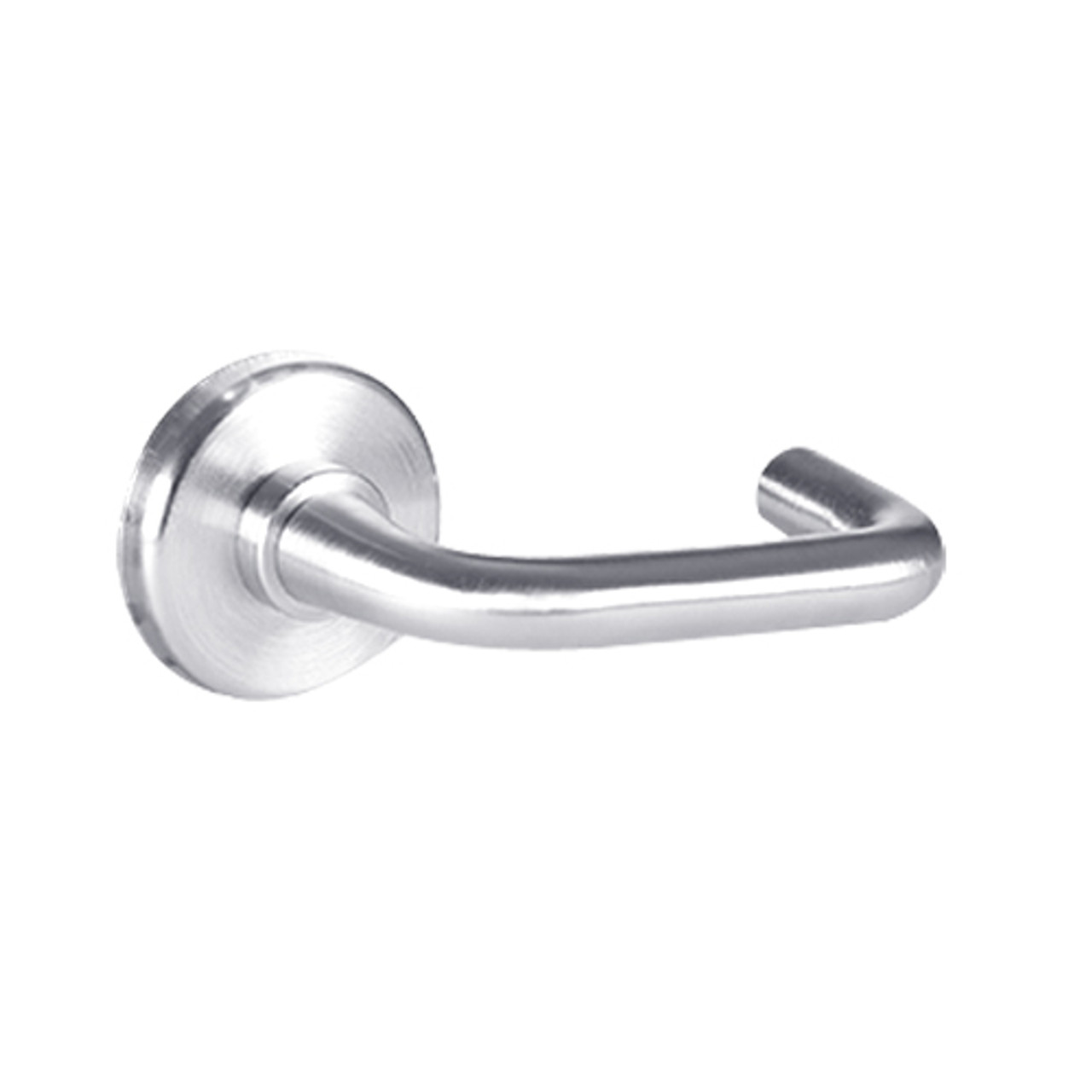 40HTKOS33S625 Best 40H Series Trim Kits Outside Lever w/ Emergency Plate with Solid Tube-Return Trim Style in Bright Chrome