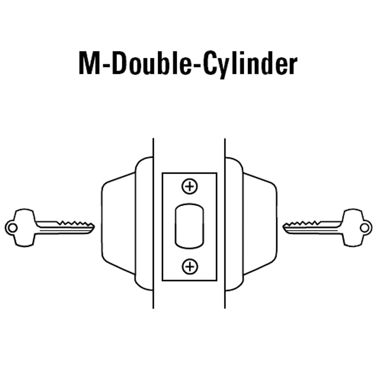 8T27MSTK612 Best T Series Double-Keyed Tubular Standard Deadbolt in Satin Bronze