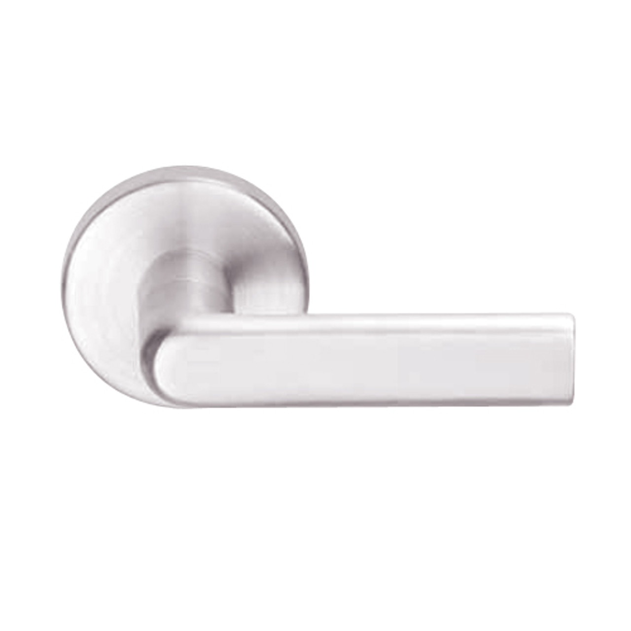 L9456L-01A-629 Schlage L Series Less Cylinder Corridor with Deadbolt Commercial Mortise Lock with 01 Cast Lever Design in Bright Stainless Steel