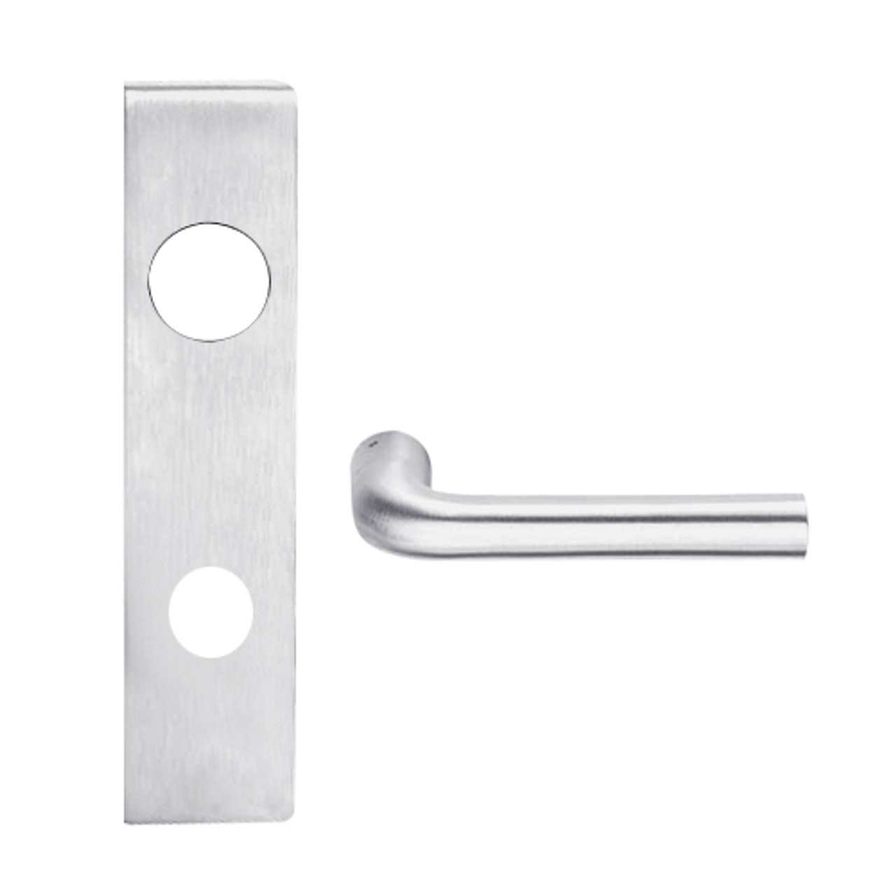 L9070J-02L-626 Schlage L Series Classroom Commercial Mortise Lock with 02 Cast Lever Design Prepped for FSIC in Satin Chrome