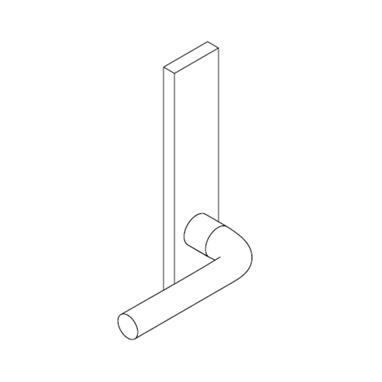 L9070J-02L-626 Schlage L Series Classroom Commercial Mortise Lock with 02 Cast Lever Design Prepped for FSIC in Satin Chrome