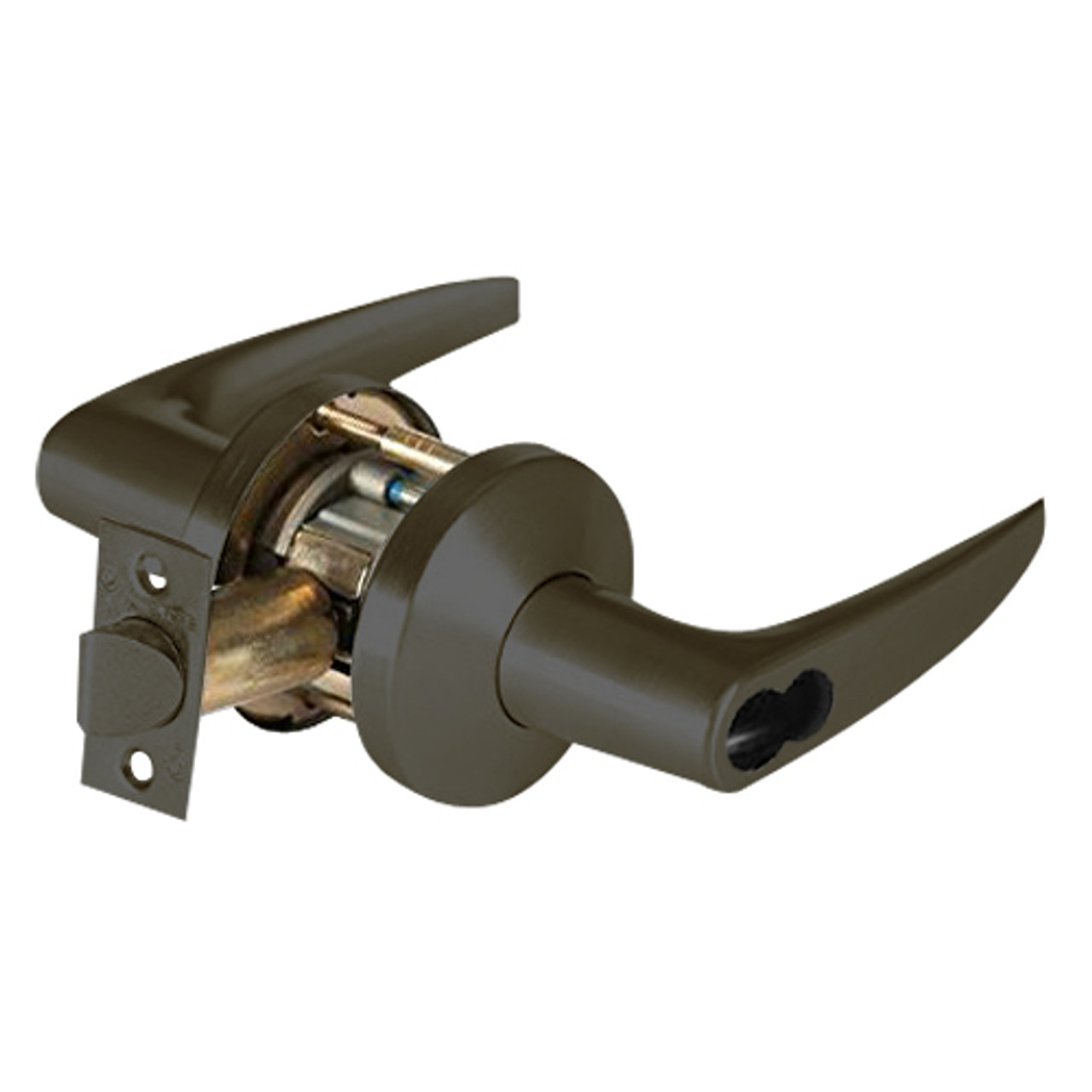 9KW37DEU16KSTK613 Best 9KW Series Fail Secure Electromechanical Heavy Duty Cylindrical Lock with Curved w/ No Return Style in Oil Rubbed Bronze