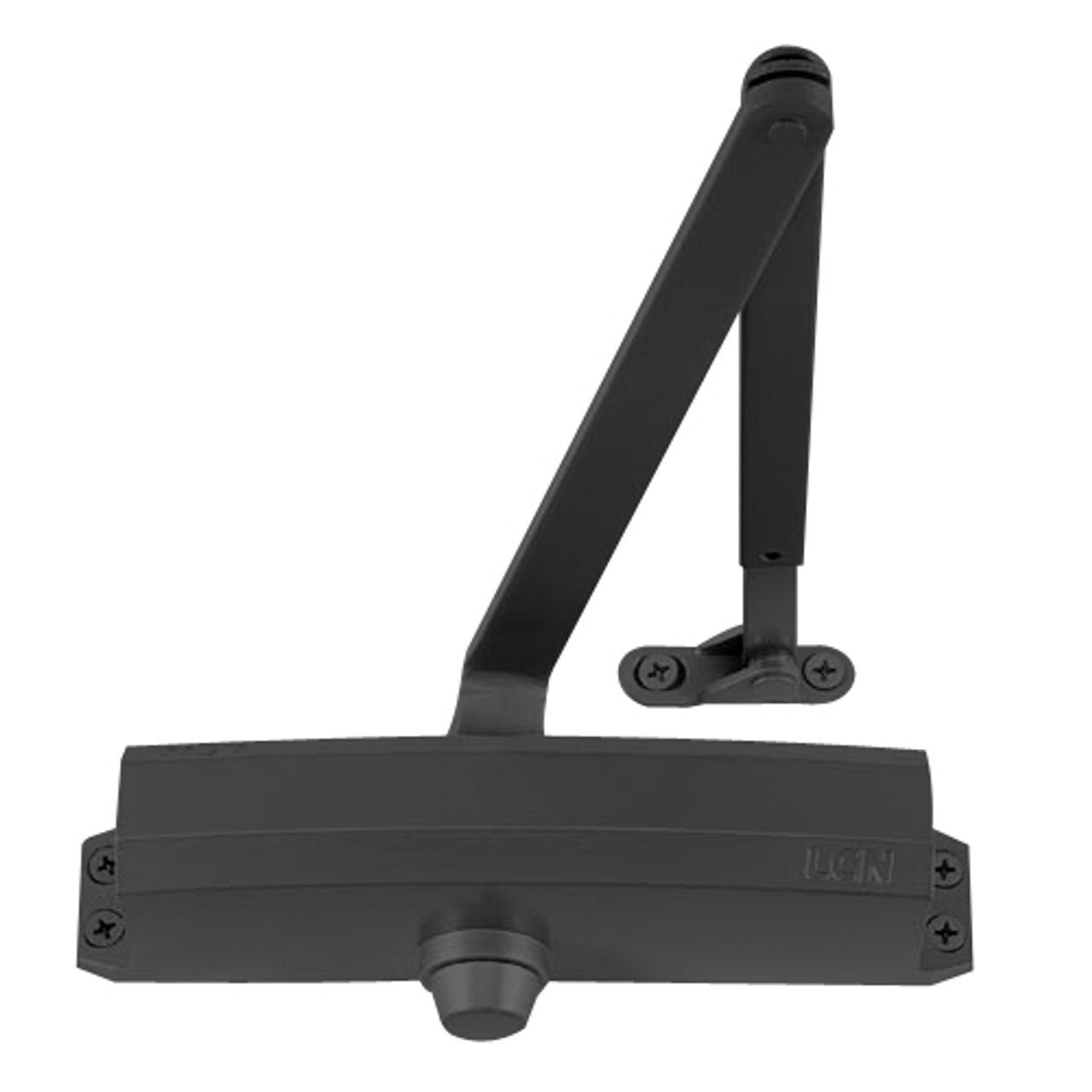 1250-SCUSH-BLACK LCN Door Closer with SCUSH Arm in Black Finish