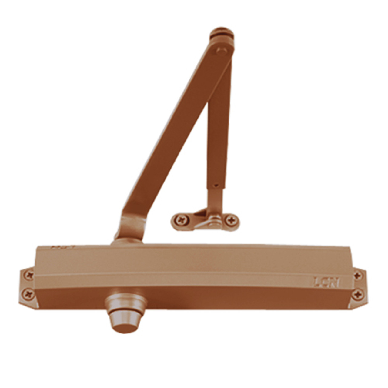 1450-HCUSH-DKBRZ LCN Door Closer with HCUSH Arm in Dark Bronze Finish