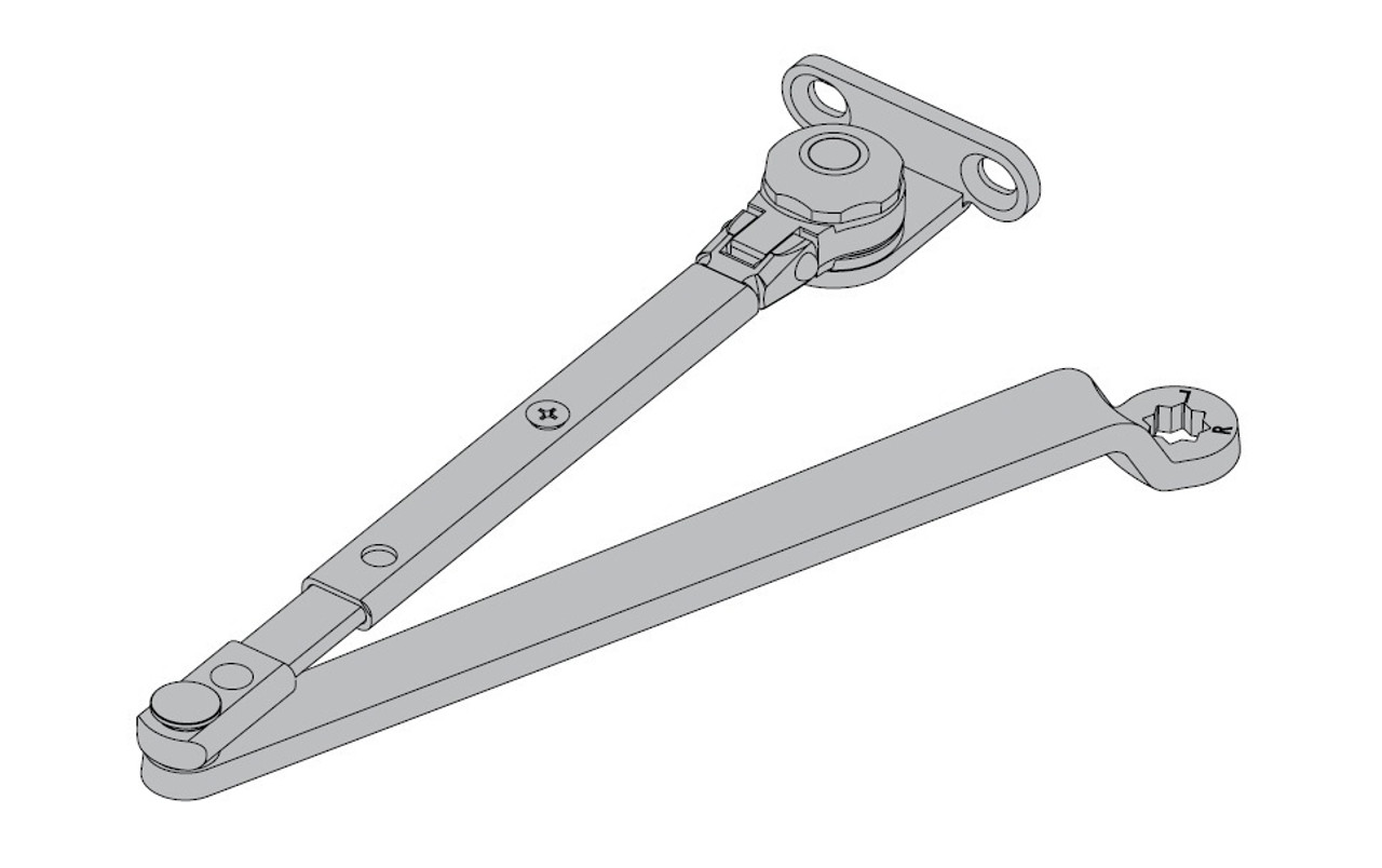 1450-HLONG-AL LCN Surface Mount Door Closer with Hold Open Long Arm in Aluminum Finish