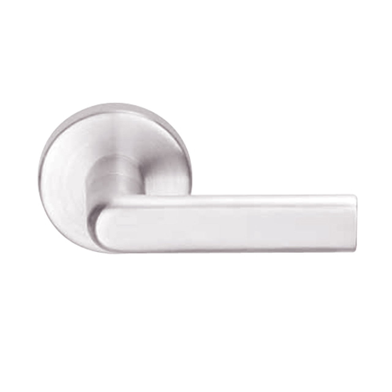 L9456J-01B-629 Schlage L Series Corridor with Deadbolt Commercial Mortise Lock with 01 Cast Lever Design Prepped for FSIC in Bright Stainless Steel