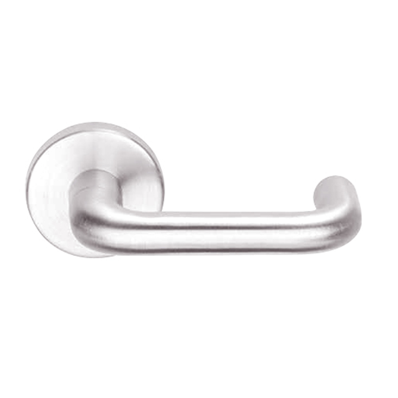 L9453BD-03A-629 Schlage L Series Entrance with Deadbolt Commercial Mortise Lock with 03 Cast Lever Prepped for SFIC in Bright Stainless Steel