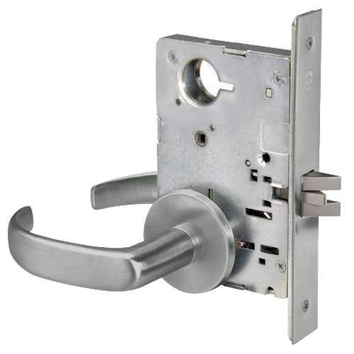 PBR8801FL-619 Yale 8800FL Series Non-Keyed Mortise Passage Locks with Pacific Beach Lever in Satin Nickel
