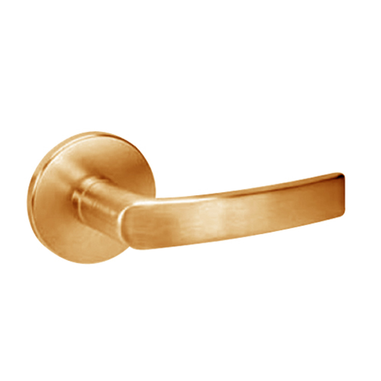 MOR8860FL-612 Yale 8800FL Series Single Cylinder with Deadbolt Mortise Entrance or Storeroom Lock with Indicator with Monroe Lever in Satin Bronze