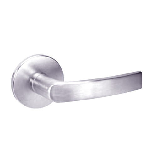 MOR8861FL-629 Yale 8800FL Series Single Cylinder with Deadbolt Mortise Dormitory or Storeroom Lock with Indicator with Monroe Lever in Bright Stainless Steel