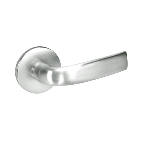 JNR8823FL-618 Yale 8800FL Series Single Cylinder with Deadbolt Mortise Storeroom Lock with Indicator with Jefferson Lever in Bright Nickel