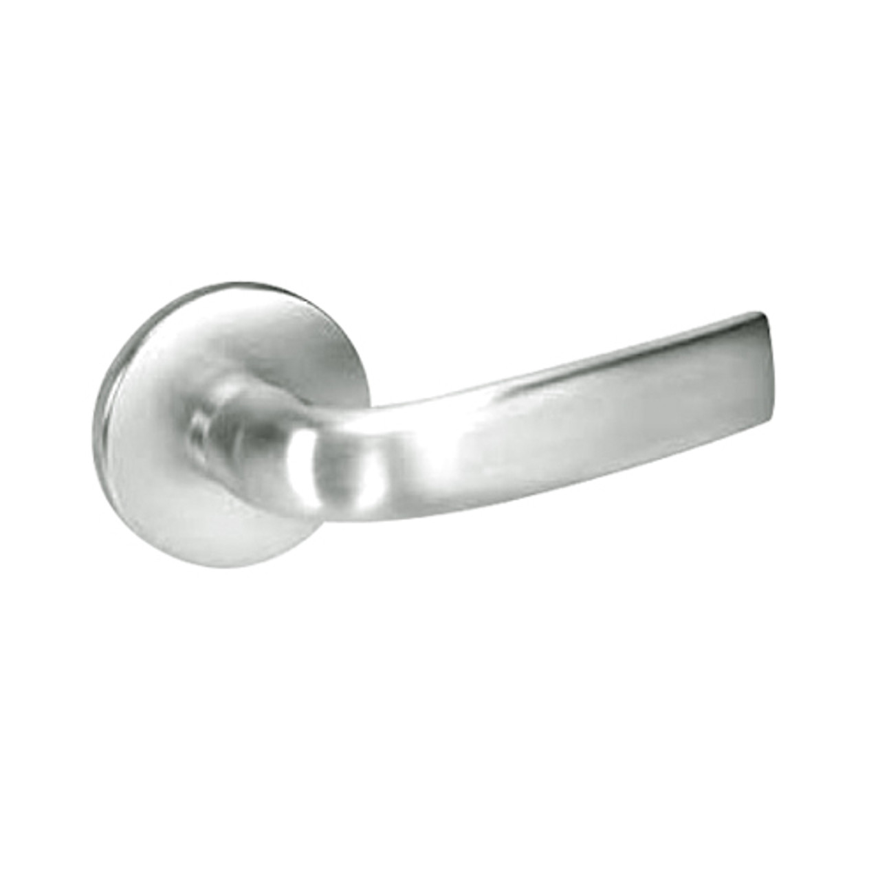 JNR8861FL-618 Yale 8800FL Series Single Cylinder with Deadbolt Mortise Dormitory or Storeroom Lock with Indicator with Jefferson Lever in Bright Nickel
