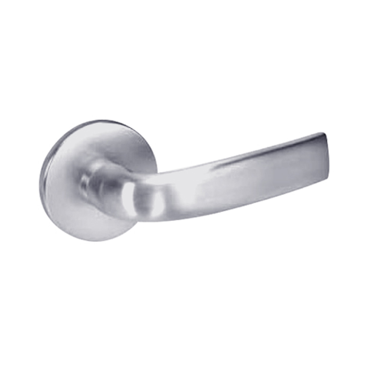 JNR8867FL-626 Yale 8800FL Series Single Cylinder with Deadbolt Mortise Dormitory or Exit Lock with Indicator with Jefferson Lever in Satin Chrome