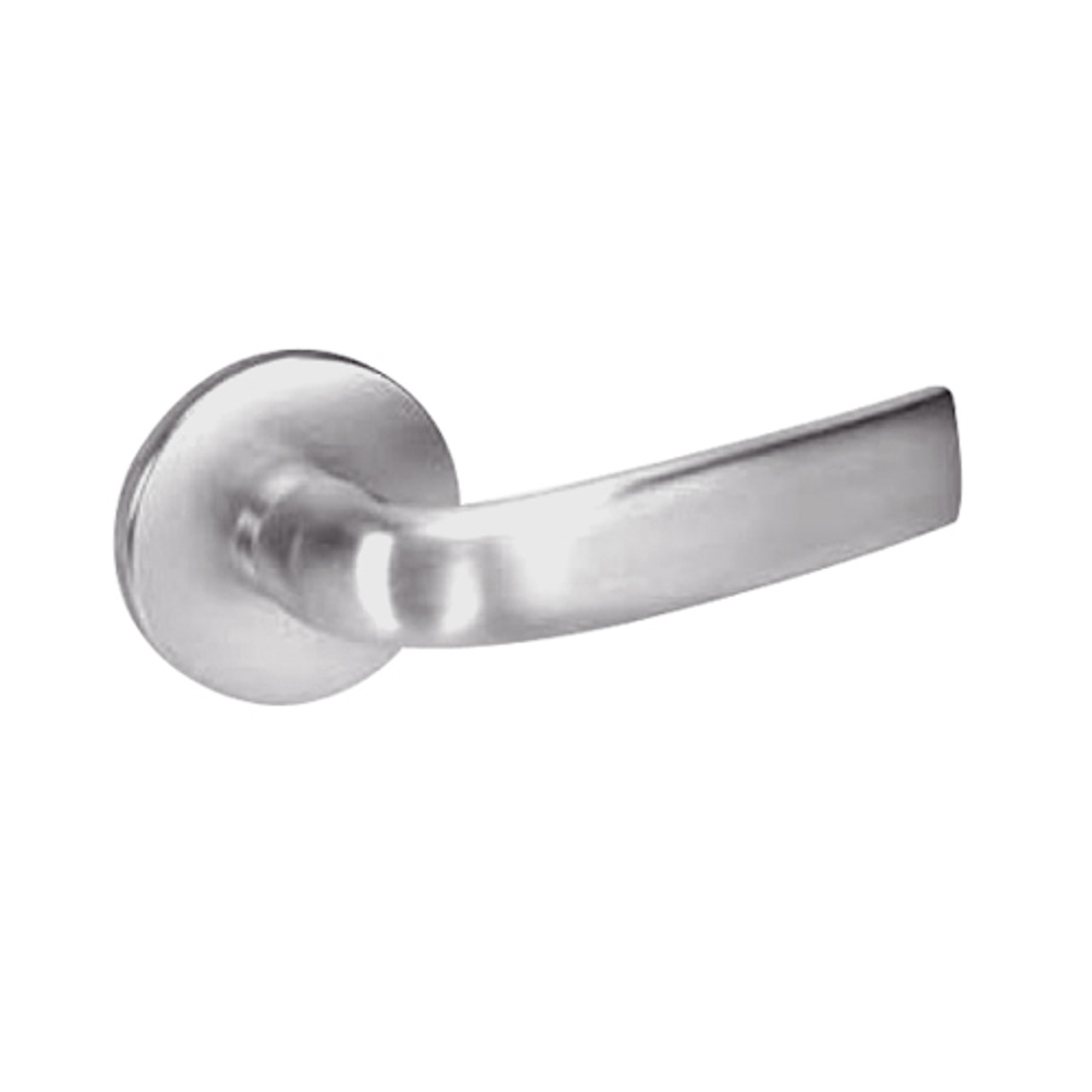 JNR8867FL-630 Yale 8800FL Series Single Cylinder with Deadbolt Mortise Dormitory or Exit Lock with Indicator with Jefferson Lever in Satin Stainless Steel