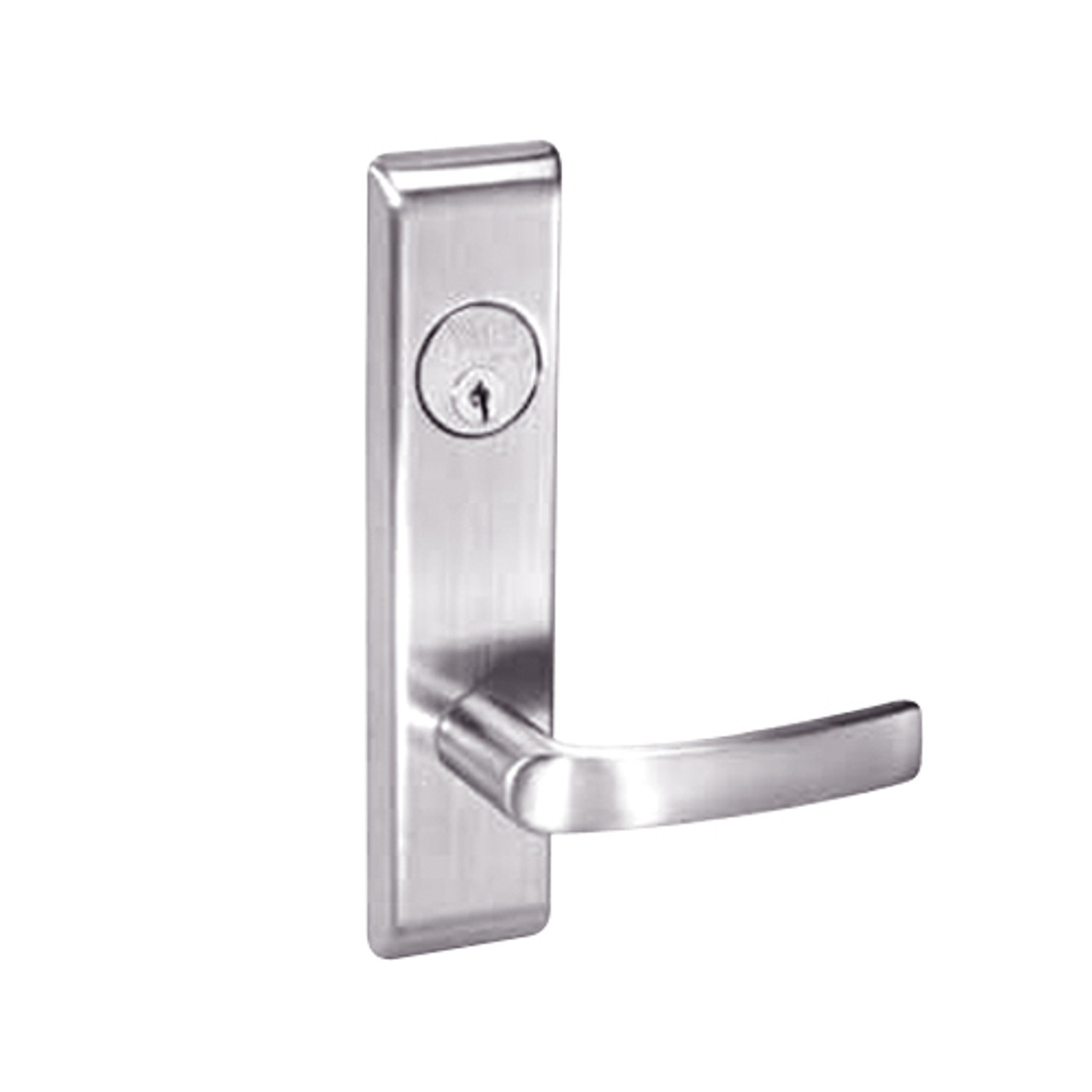 MOCN8809FL-629 Yale 8800FL Series Single Cylinder Mortise Classroom w/ Thumbturn Locks with Monroe Lever in Bright Stainless Steel