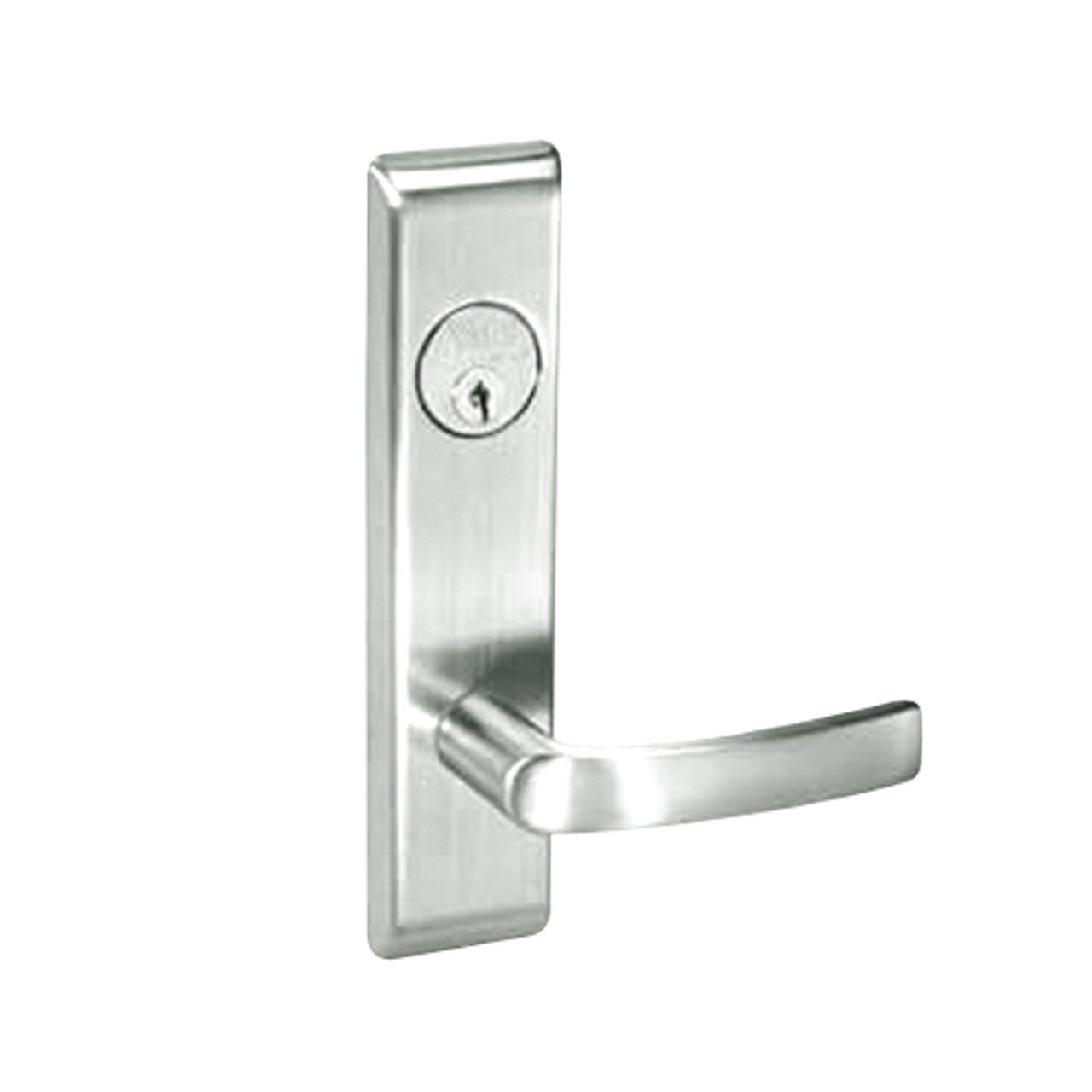 MOCN8829FL-618 Yale 8800FL Series Single Cylinder Mortise Closet Locks with Monroe Lever in Bright Nickel