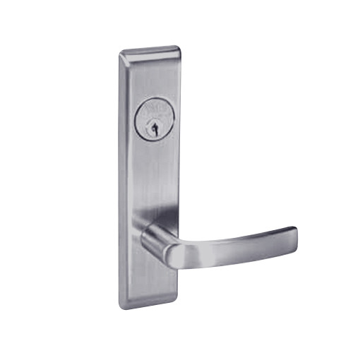 MOCN8860FL-626 Yale 8800FL Series Single Cylinder with Deadbolt Mortise Entrance or Storeroom Lock with Indicator with Monroe Lever in Satin Chrome
