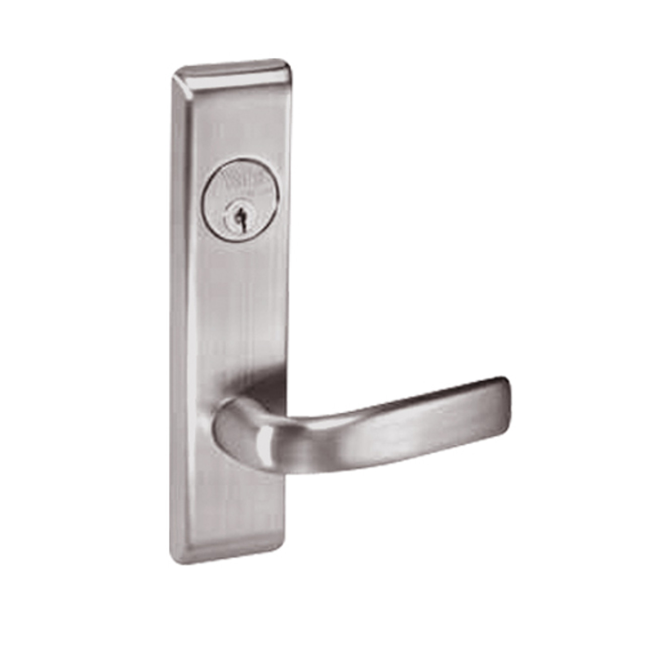 JNCN8823FL-630 Yale 8800FL Series Single Cylinder with Deadbolt Mortise Storeroom Lock with Indicator with Jefferson Lever in Satin Stainless Steel