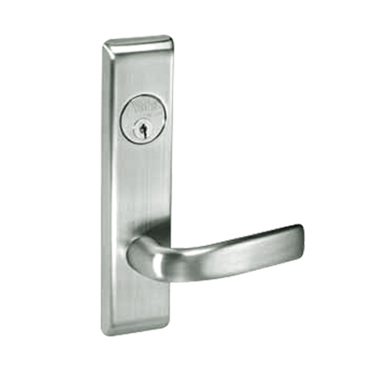 JNCN8847FL-619 Yale 8800FL Series Single Cylinder with Deadbolt Mortise Entrance Lock with Indicator with Jefferson Lever in Satin Nickel