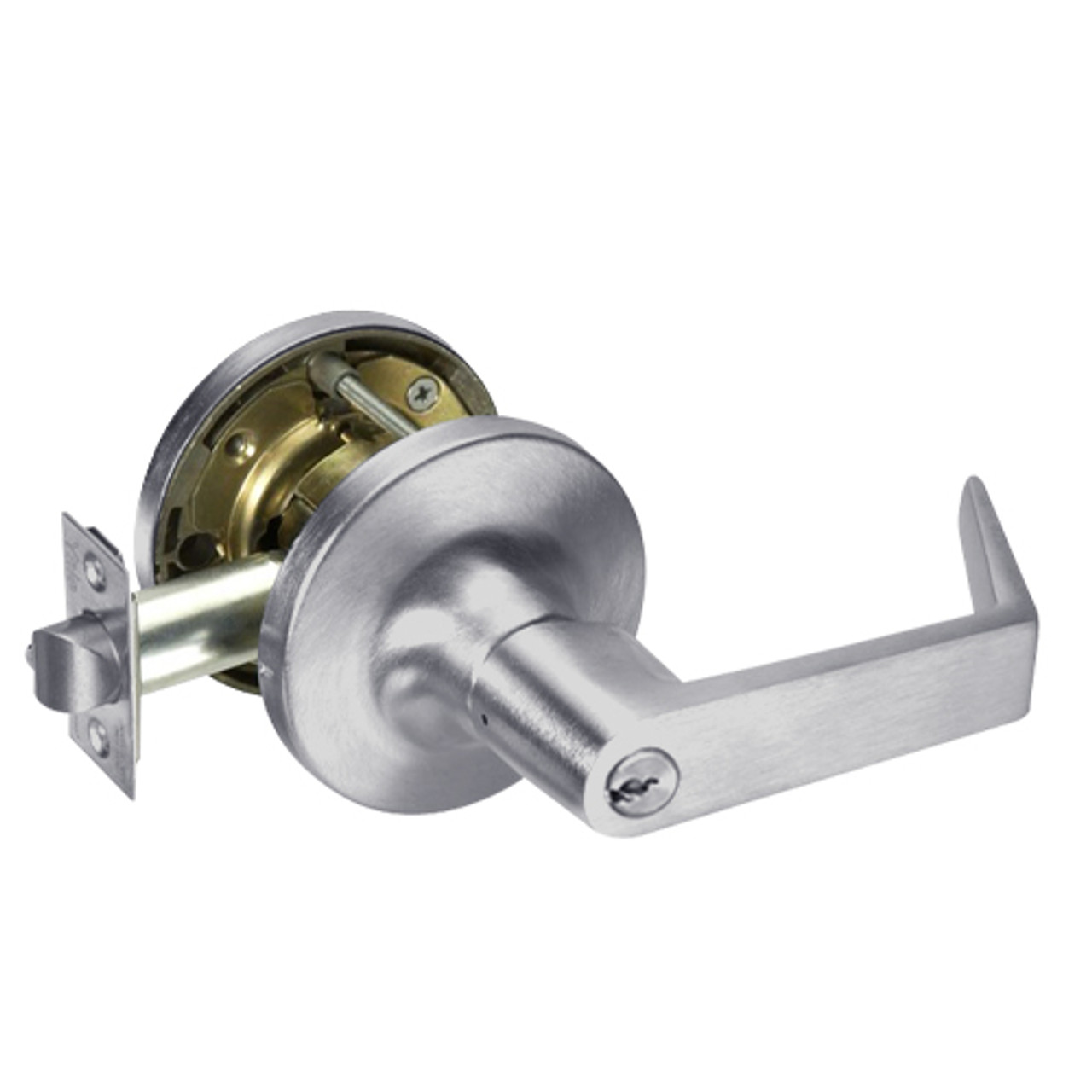 AU5429LN-626 Yale 5400LN Series Single Cylinder Communicating Classroom Cylindrical Lock with Augusta Lever in Satin Chrome