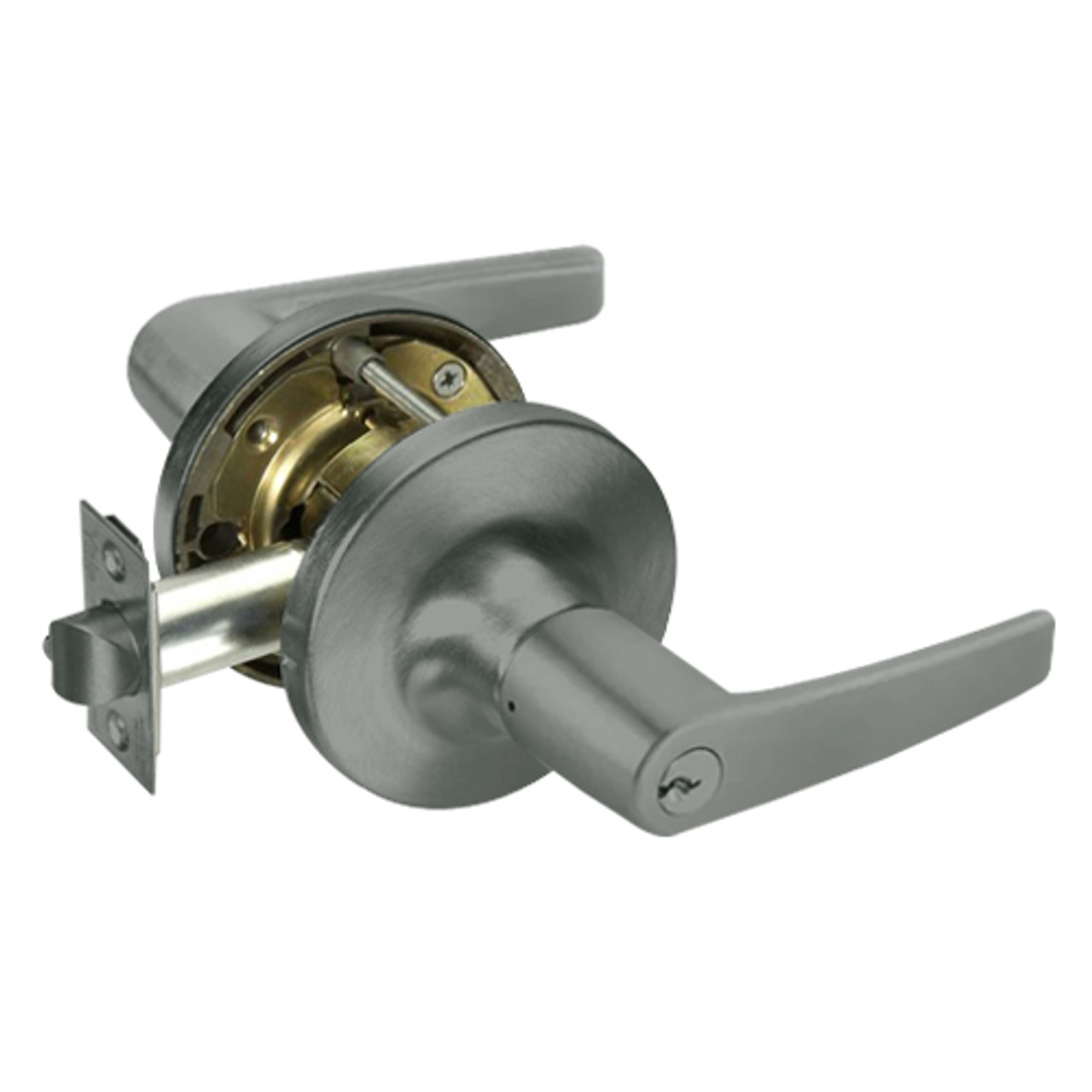 MO5417LN-620 Yale 5400LN Series Double Cylinder Apartment or Exit Cylindrical Lock with Monroe Lever in Antique Nickel