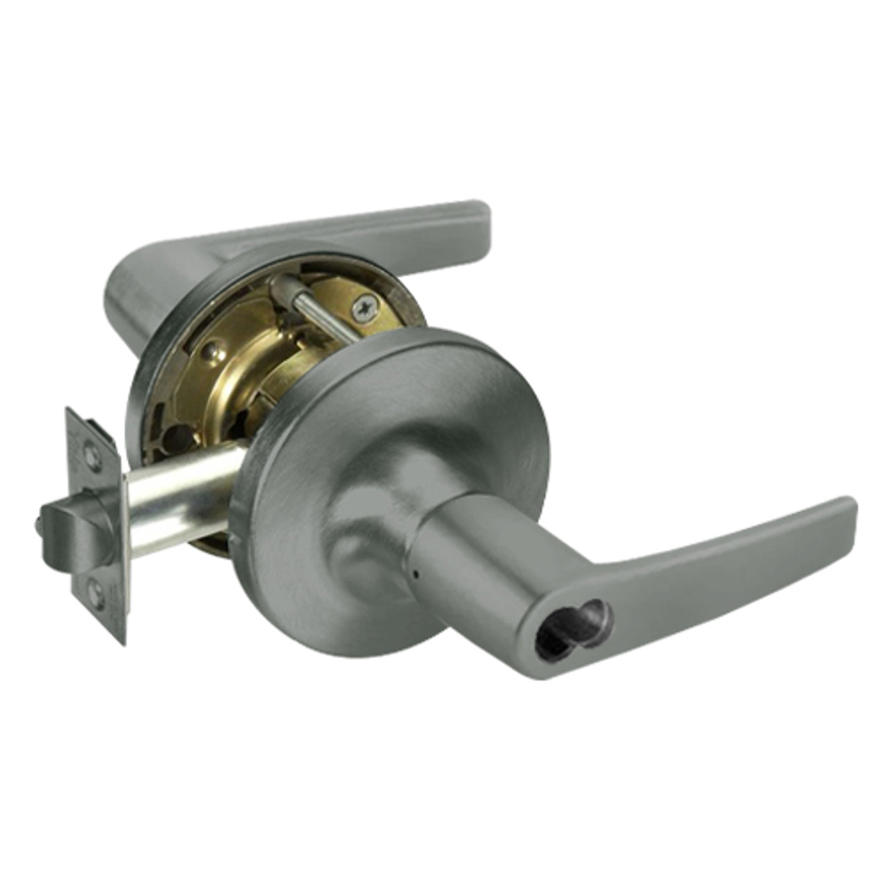 B-MO5408LN-620 Yale 5400LN Series Single Cylinder Classroom Cylindrical Locks with Monroe Lever Prepped for SFIC in Antique Nickel