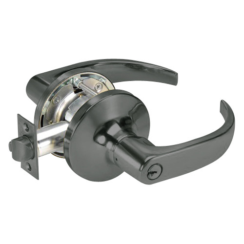 PB5407LN-620 Yale 5400LN Series Single Cylinder Entry Cylindrical Lock with Pacific Beach Lever in Antique Nickel