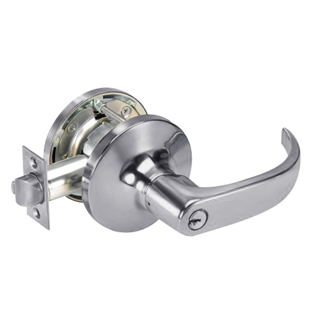 PB5429LN-626 Yale 5400LN Series Single Cylinder Communicating Classroom Cylindrical Lock with Pacific Beach Lever in Satin Chrome