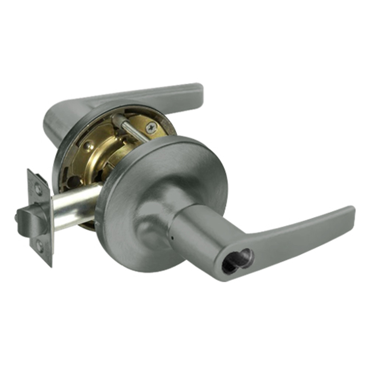 SI-MO5404LN-620 Yale 5400LN Series Single Cylinder Entry Cylindrical Locks with Monroe Lever Prepped for Schlage IC Core in Antique Nickel