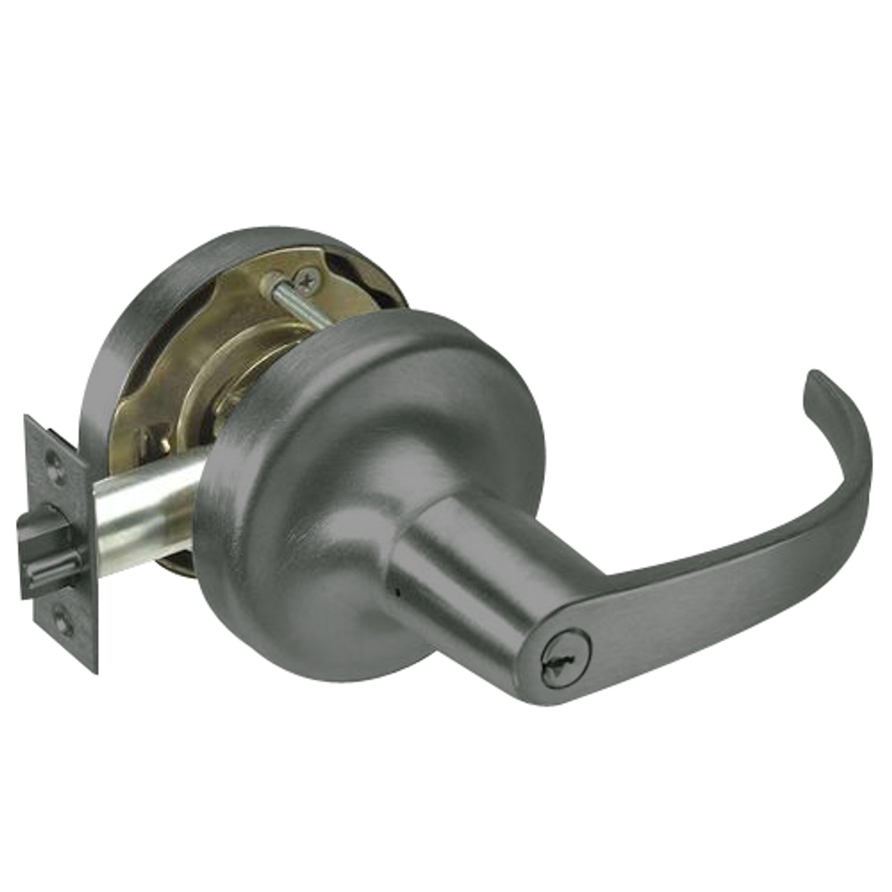 PB5339LN-620 Yale 5300LN Series Single Cylinder Communicating Storeroom Cylindrical Lock with Pacific Beach Lever in Antique Nickel