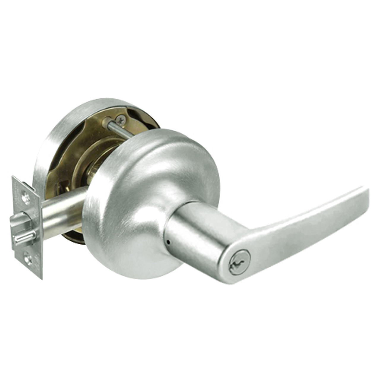 MO5329LN-619 Yale 5300LN Series Single Cylinder Communicating Classroom Cylindrical Lock with Monroe Lever in Satin Nickel
