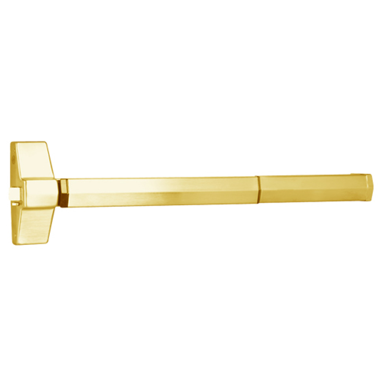 7100F-36-605 Yale 7000 Series Fire Rated Rim Exit Device in Bright Brass