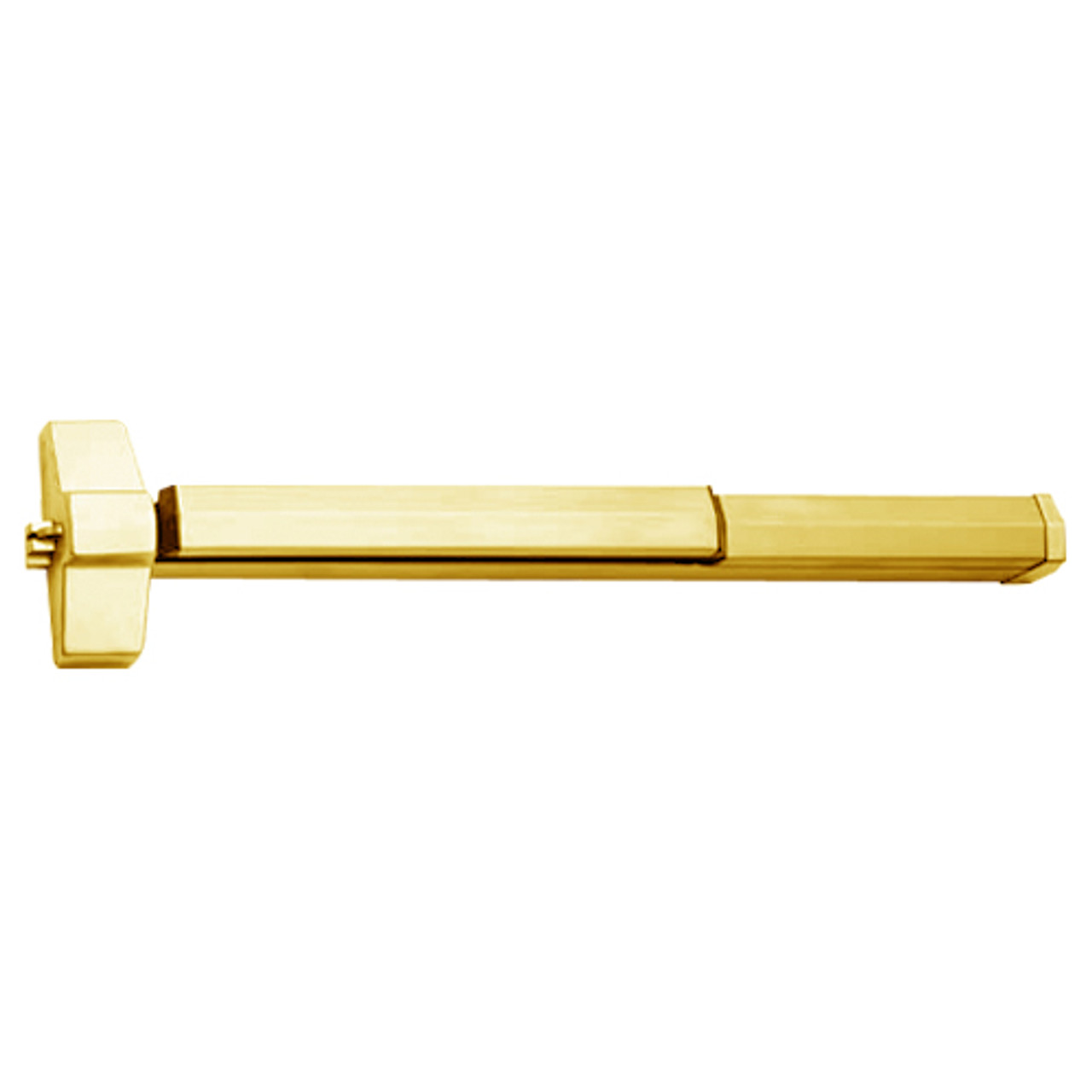 7150F-36-605 Yale 7000 Series Fire Rated SquareBolt Exit Device in Bright Brass