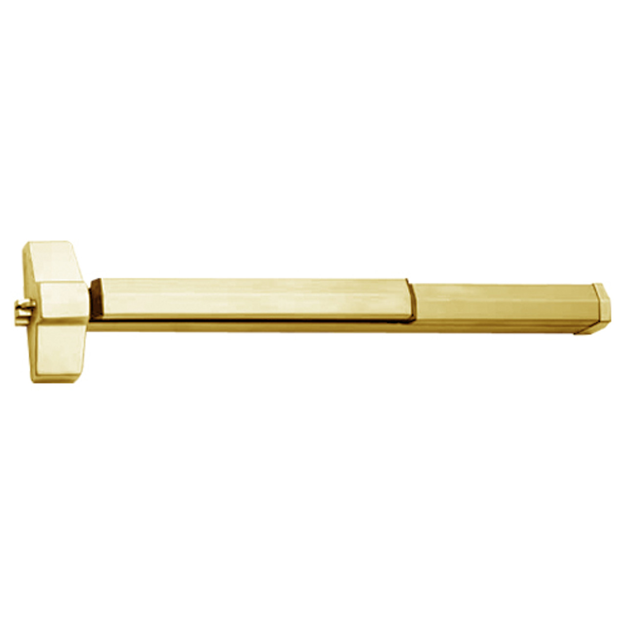 7150F-36-606 Yale 7000 Series Fire Rated SquareBolt Exit Device in Satin Brass