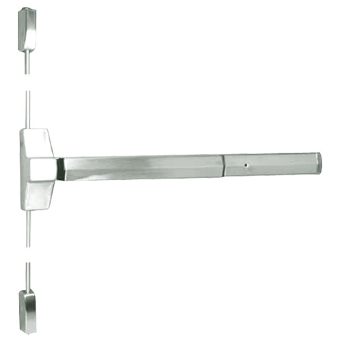 7110-48-619 Yale 7000 Series Non Fire Rated Surface Vertical Rod Exit Device in Satin Nickel
