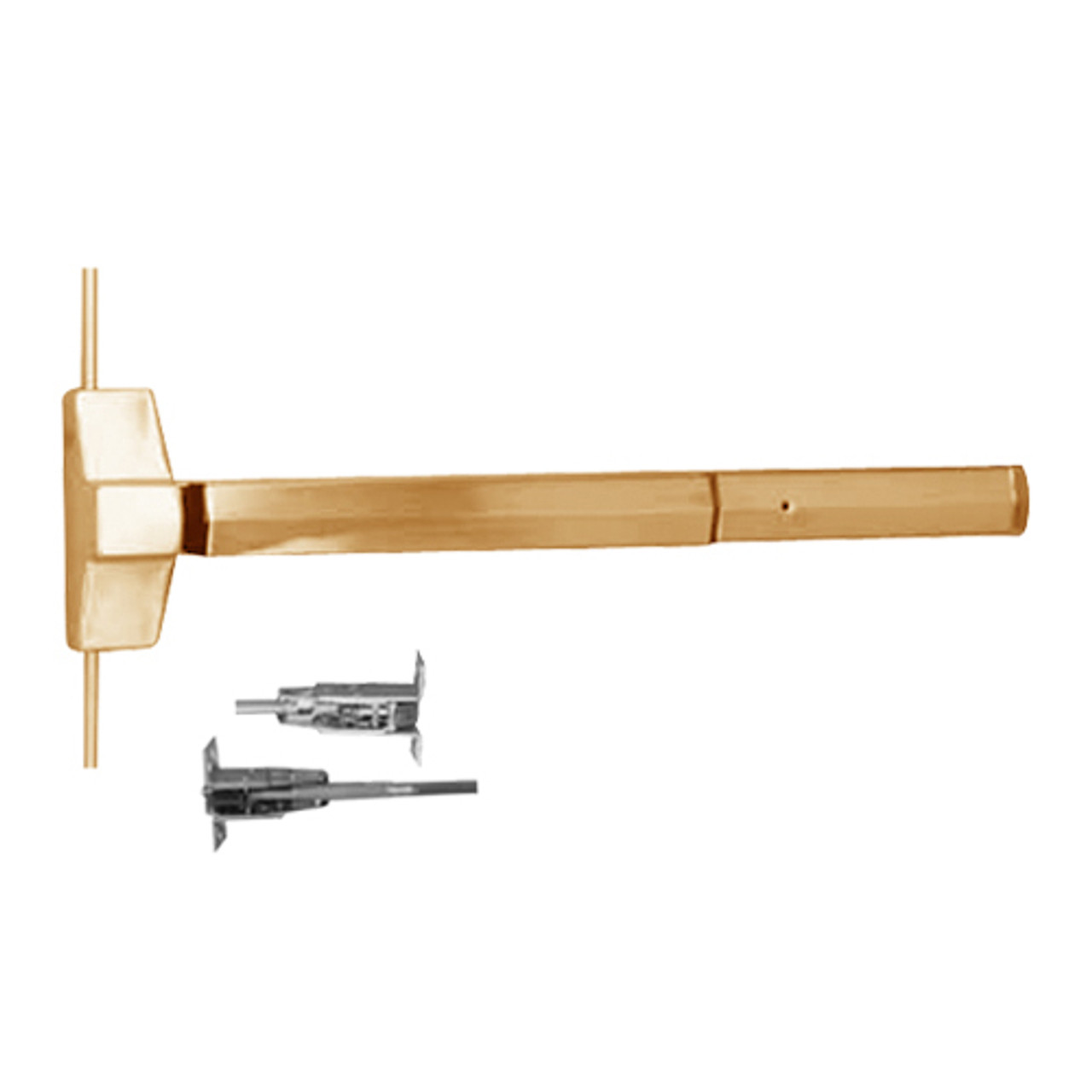 7120-36-612 Yale 7000 Series Non Fire Rated Concealed Vertical Rod Exit Device in Satin Bronze