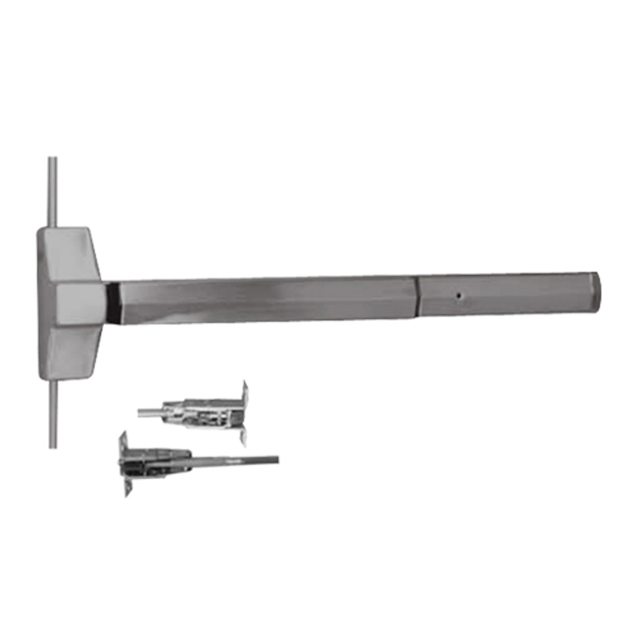 7120-36-630 Yale 7000 Series Non Fire Rated Concealed Vertical Rod Exit Device in Satin Stainless Steel