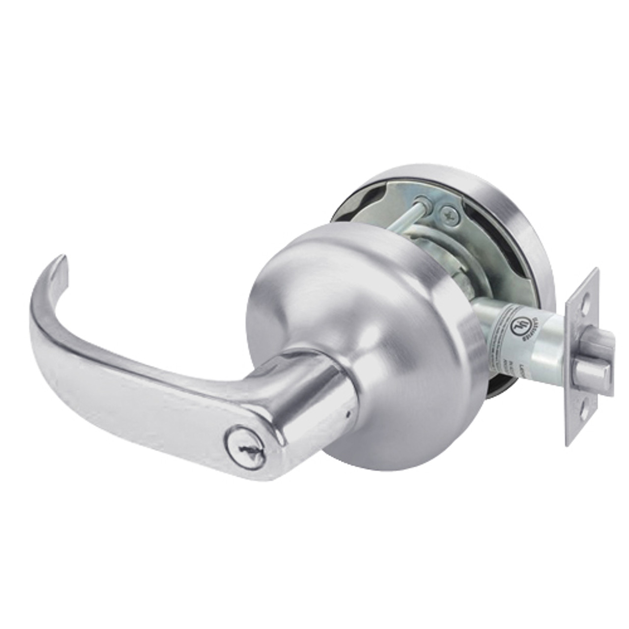 PB4729LN-626 Yale 4700LN Series Single Cylinder Communicating Classroom Cylindrical Lock with Pacific Beach Lever in Satin Chrome