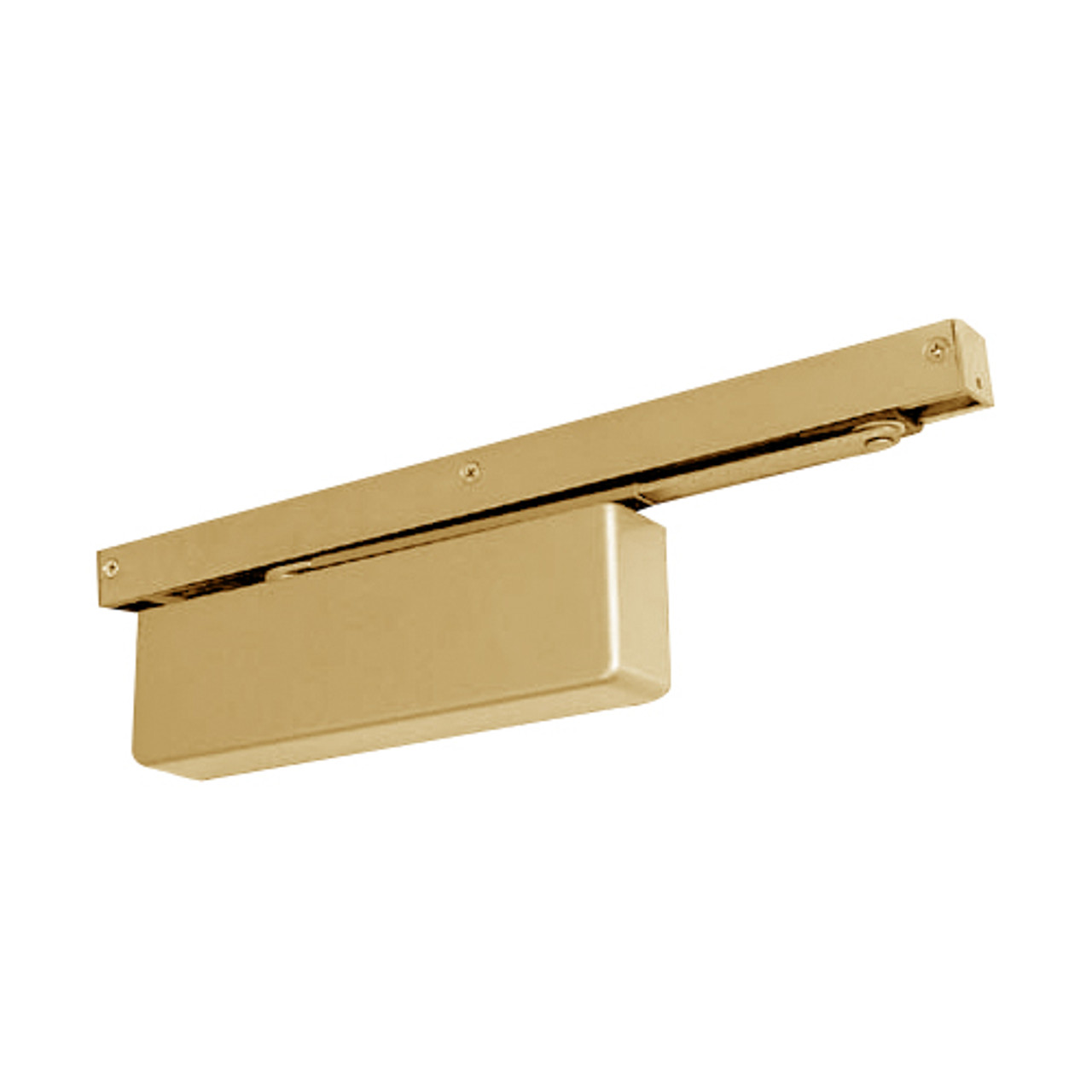 4400ST-696 Yale 4400 Series Institutional Door Closer with Pull Side Slide Track Arm in Satin Brass