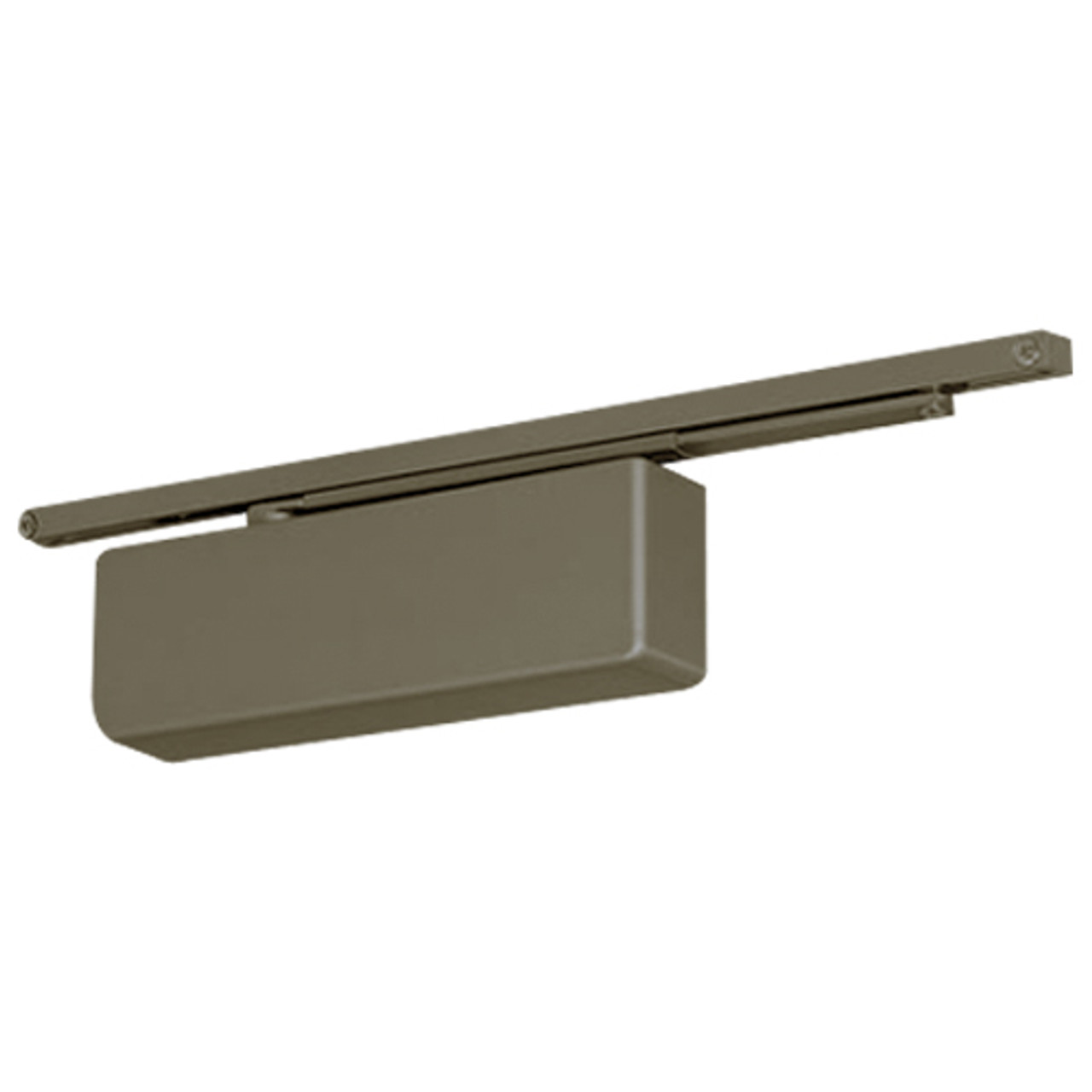 4440ST-694 Yale 4400 Series Institutional Door Closer with Pull Side Low Profile Slide Track Arm in Medium Bronze