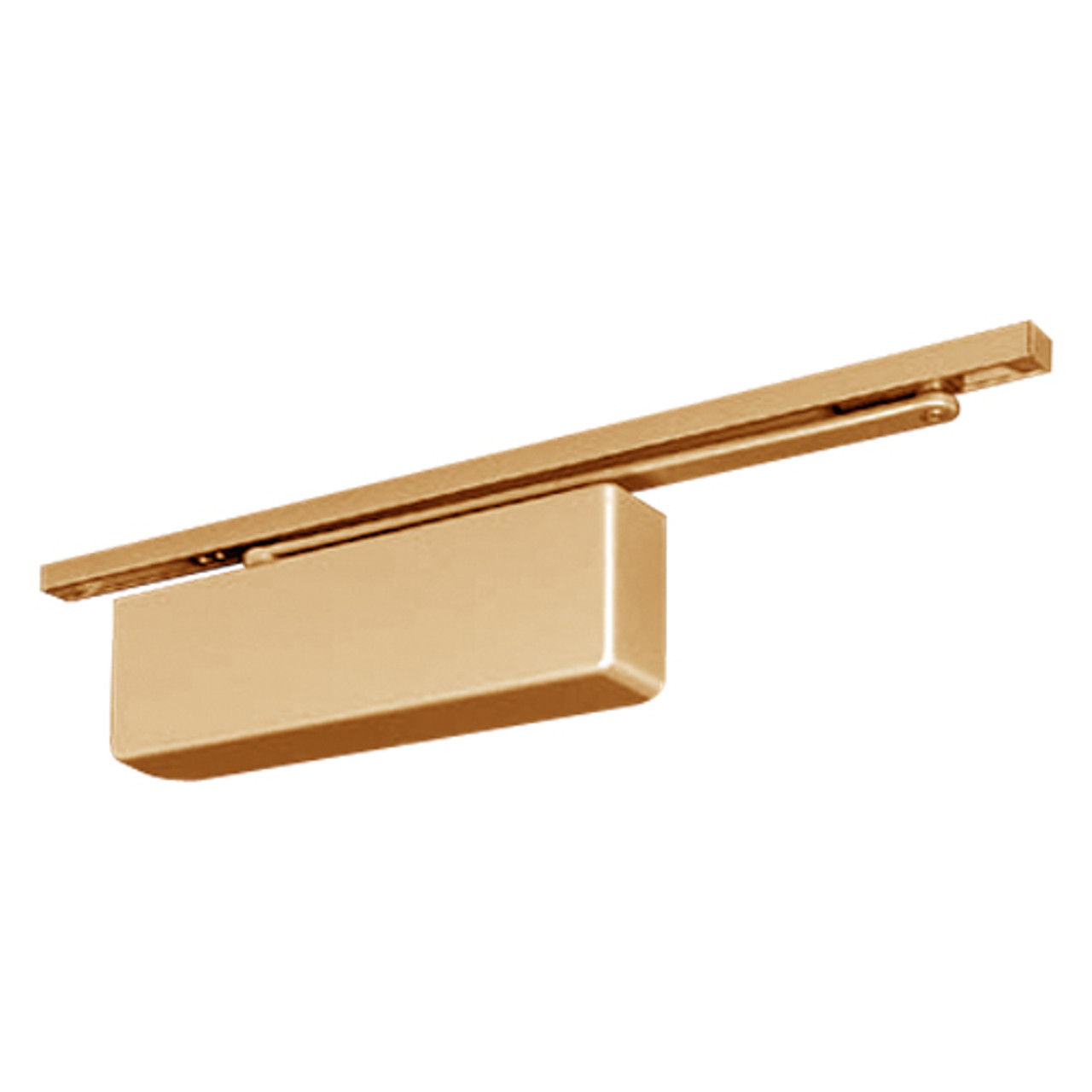 P4440ST-691 Yale 4400 Series Institutional Door Closer with Push Side Low Profile Slide Track Arm in Light Bronze